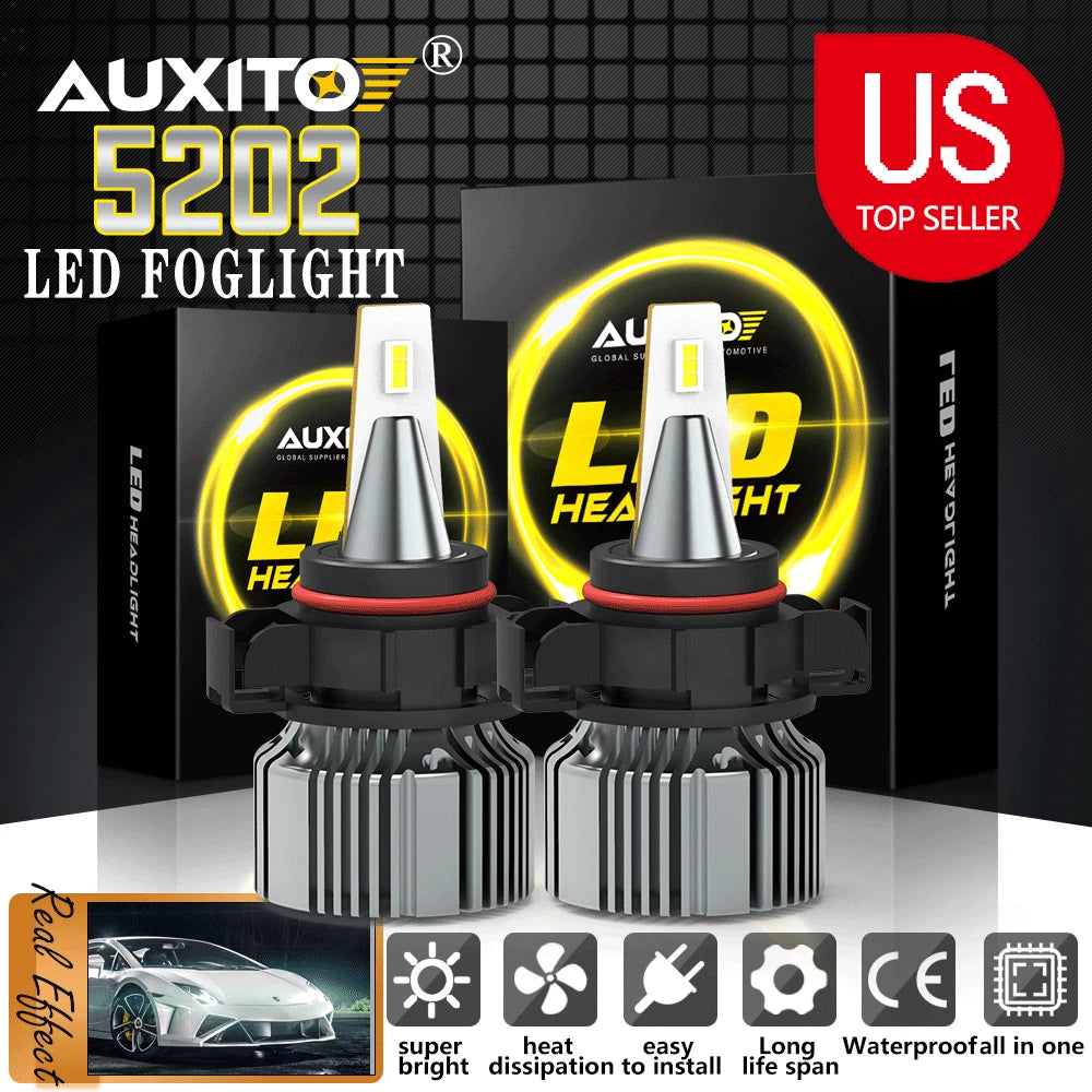 2X LED Fog Light Bulbs for GMC Sierra 2500/3500 HD (2010–2018)