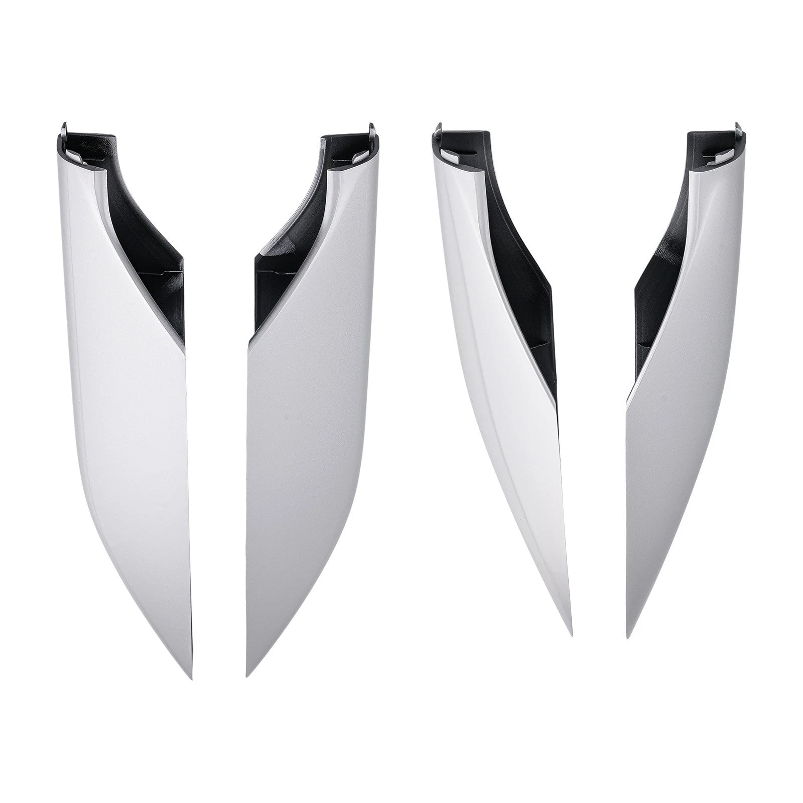 Set of 4 ABS Roof Rack Rail Covers for Lexus GX470 (2003–2009) Silver