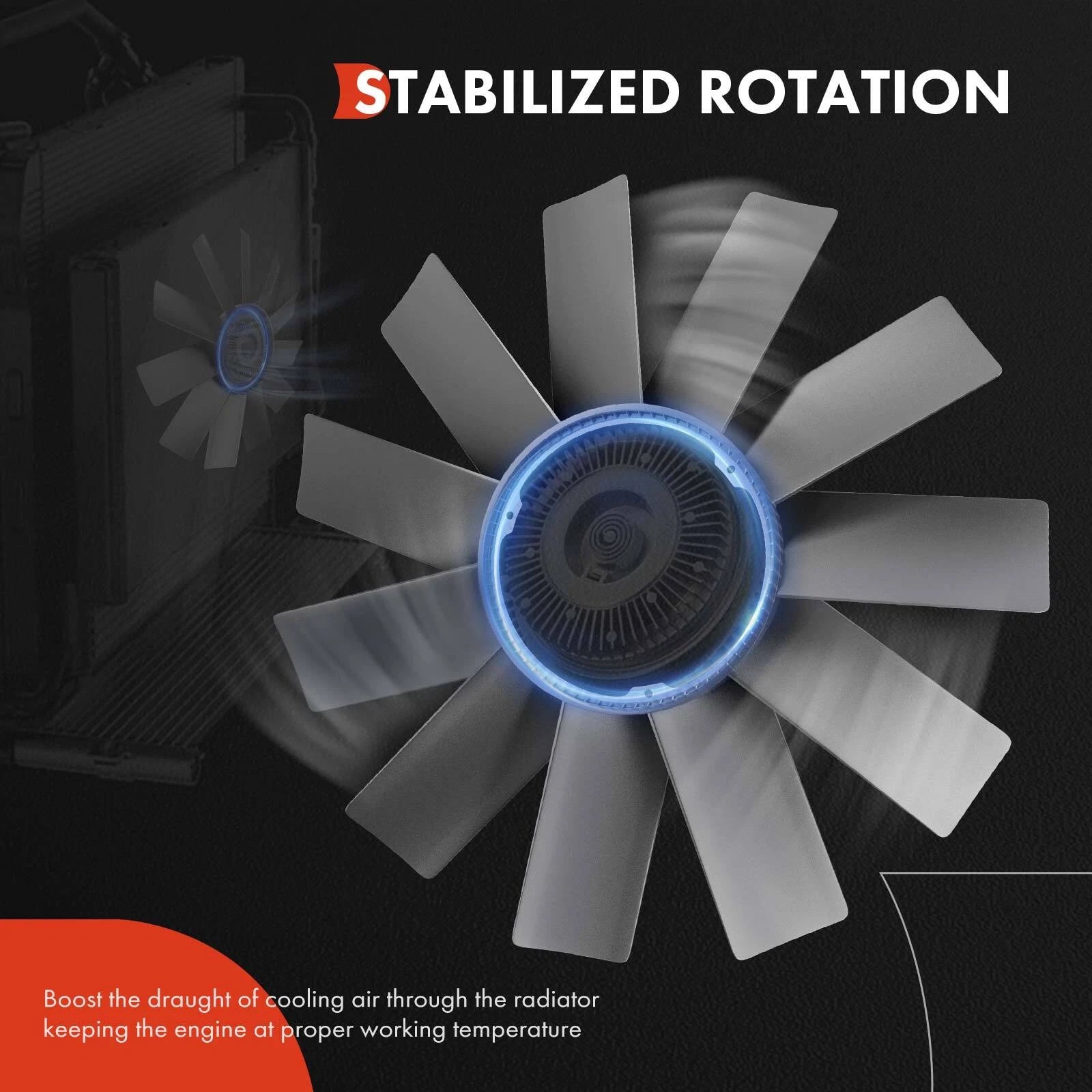 Cooling Fan for Ford Ranger (2019-2023) Turbocharged