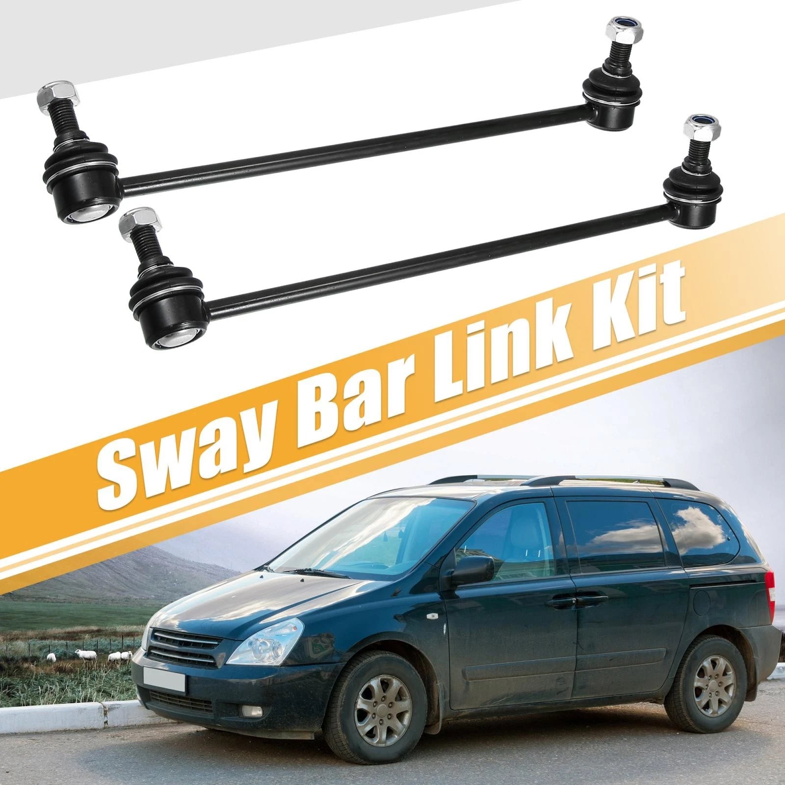 2X Front Sway Bar Links for Kia Sedona (2006–2012) 548404D000 548304D000