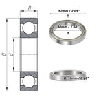 6808ZZ Deep Groove Ball Bearing for Scooter Skateboard Wheel (40x52x7mm)