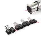 Universal Y Shape Double Exit Exhaust Pipe Muffler Tip 101mm Outlet