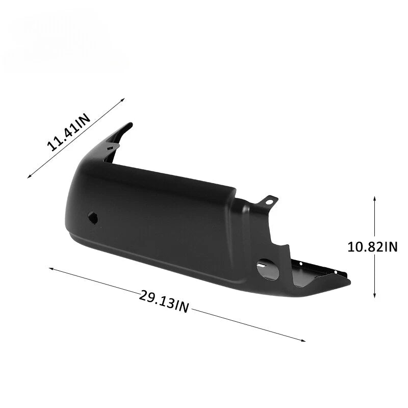 Set of 2 Black Bumper Ends for Ford F250 F350 SD (2008–2016) W/ Park