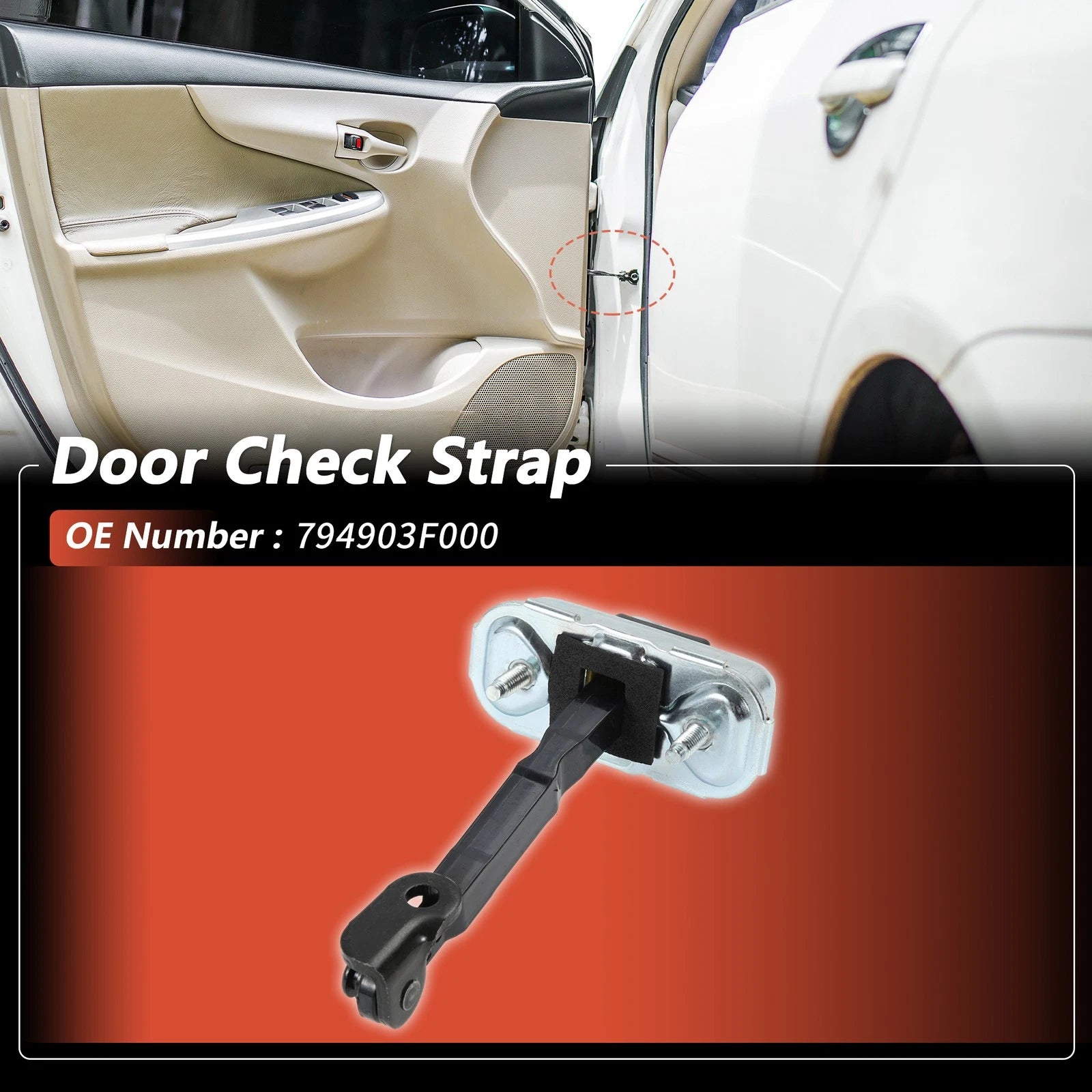 Rear Right Door Check Strap for Kia Amanti (2004–2009) No.794903F000
