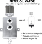 2L Oil Catch Can Tank 2 Port AN10 with Breather Filter and Drain Tap
