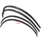 Set of 4 Carbon Fiber Style Wheel Arch Protector Trim for Cars