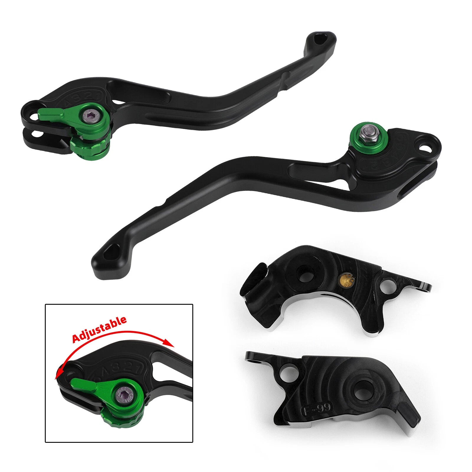 Short Clutch Brake Lever for Kawasaki ZZR/ZX1400 SE (2016–2017) T9