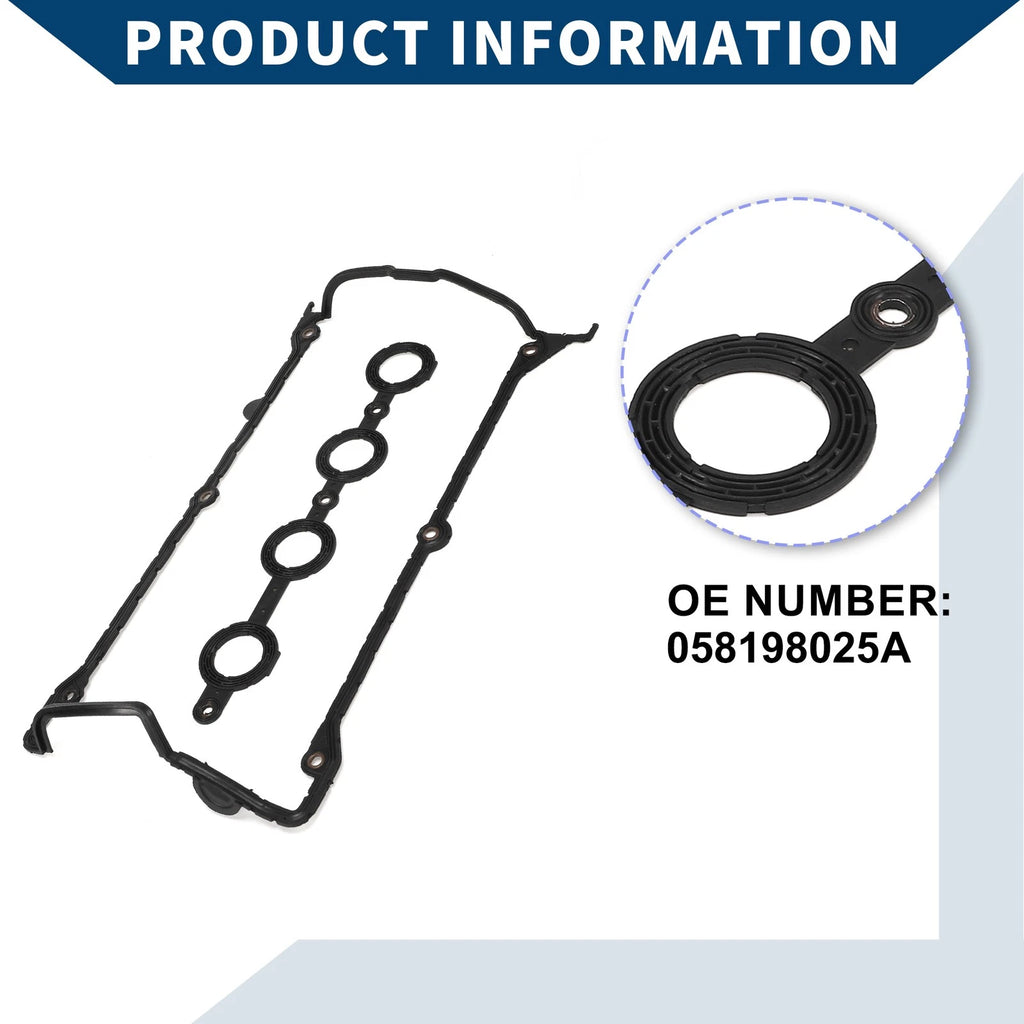 Set of 1 Valve Cover Gasket No. 058198025A for Audi A3 (1996–2003)