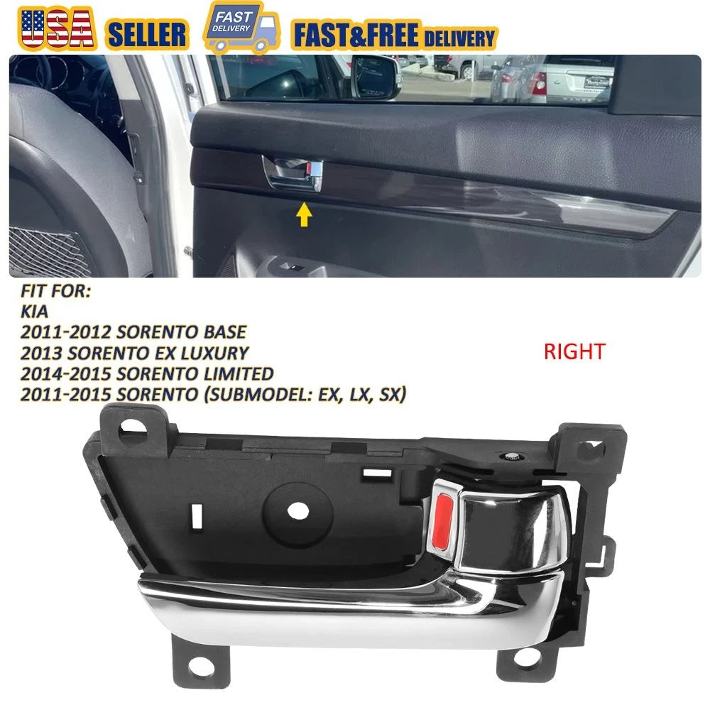 Chrome Interior Door Handle Right Side for Kia Sorento (2011–2015)