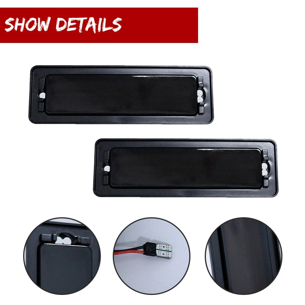 Set of 4 Smoked LED Side Marker Lights for Chevy Nova (1970–1974)