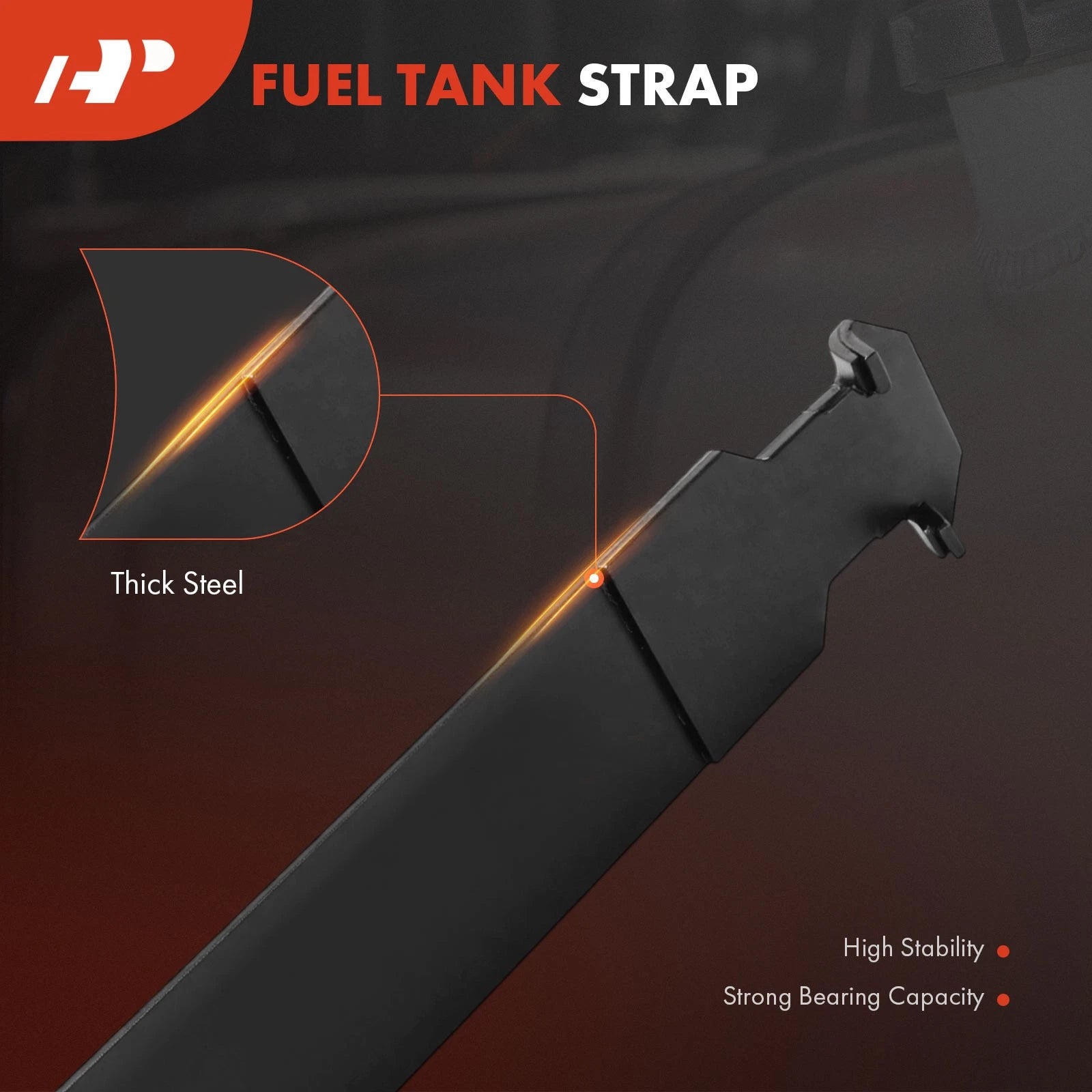 2X Fuel Tank Straps for Chevrolet C1500 Suburban (1992–1999)