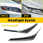 Glossy Black Headlight Eyelid Covers for Toyota Camry (2018–2022)