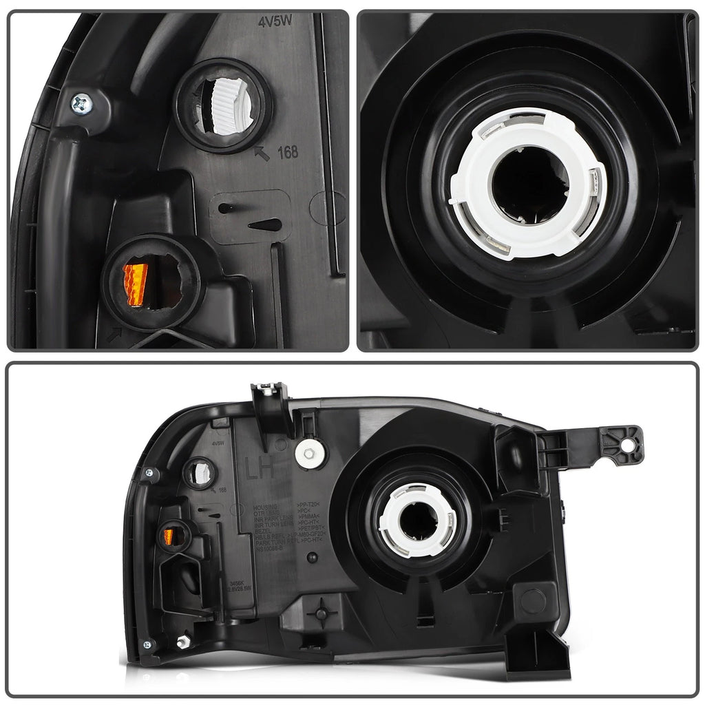 Pair Headlight Assembly for Nissan Frontier (2001–2004) Reflector Type
