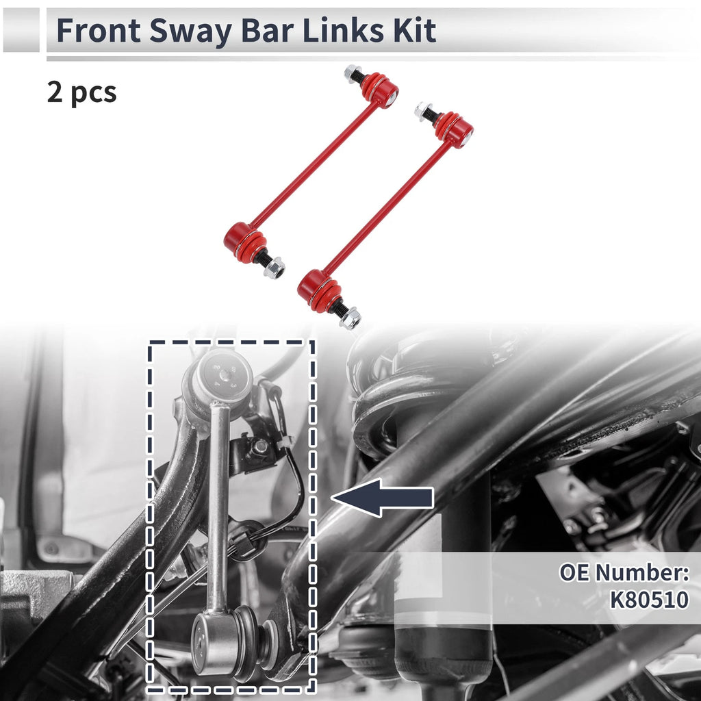 Set of 2 Front Stabilizer Bar Links for Kia Sportage (2005–2010) No.K80510