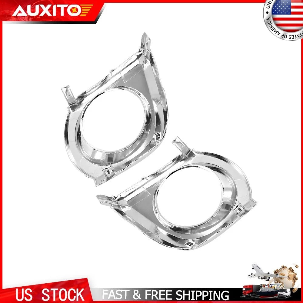 Set of 2 Fog Light Covers for Toyota 4Runner (2010–2013) Chrome Bezel Trim