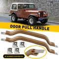 2Pcs Tan Interior Door Pull Handle for Jeep Wrangler (1987–1995)