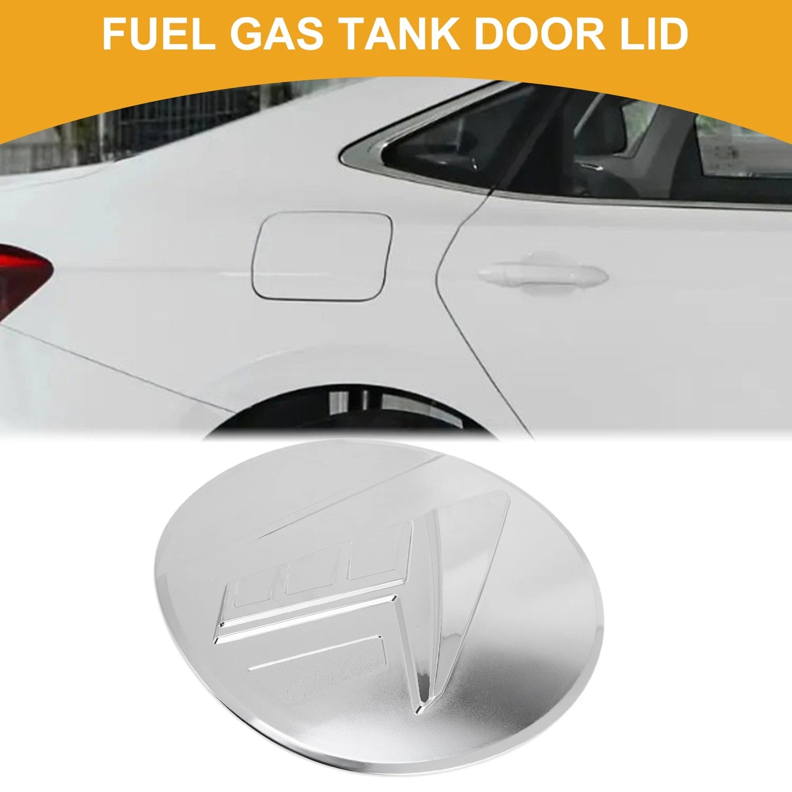 Fuel Tank Door Cap for Subaru Outback (2021–2025) Chrome Silver Tone