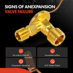 A/C Expansion Valve Front for Toyota Sienna (1998–2001, 3.0L)
