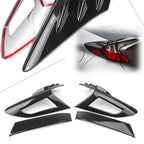 Carbon Fiber Rear Taillight Cover Trim for Toyota CHR (2016–2018)