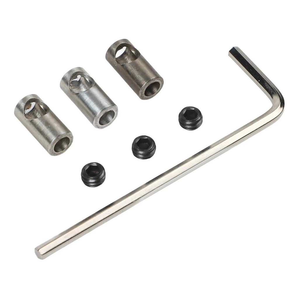 3X 3.175MM to 5MM Conversion Sleeve & Grub Screws with L-Allen Key for RC Motor