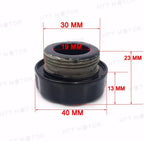 Black Brake Fluid Reservoir Cap Cover for Kawasaki ZX10R (2004–2008) / ZX12R (2000–2005)