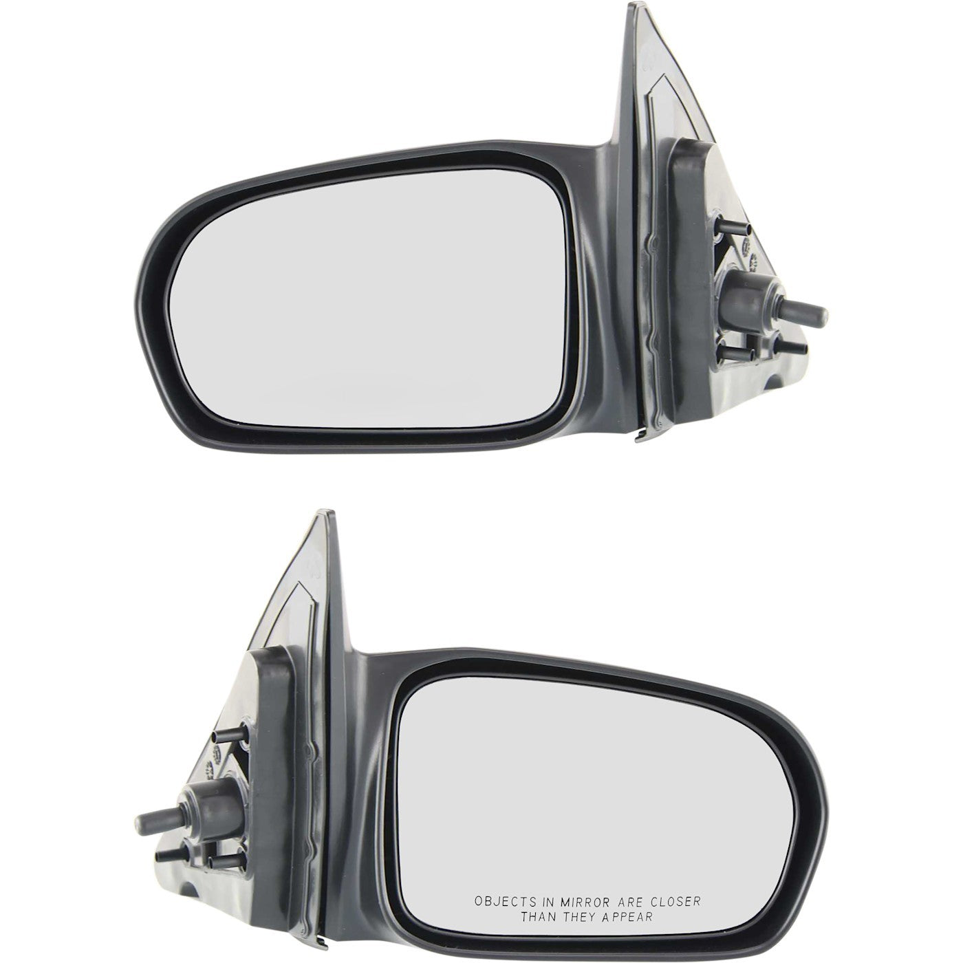 Set of 2 Manual Remote Mirrors for Honda Civic Sedan (2001–2005)