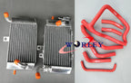 Aluminum Radiator + Blue Silicone Hose for Honda XRV750 Africa Twin (1993-2003)