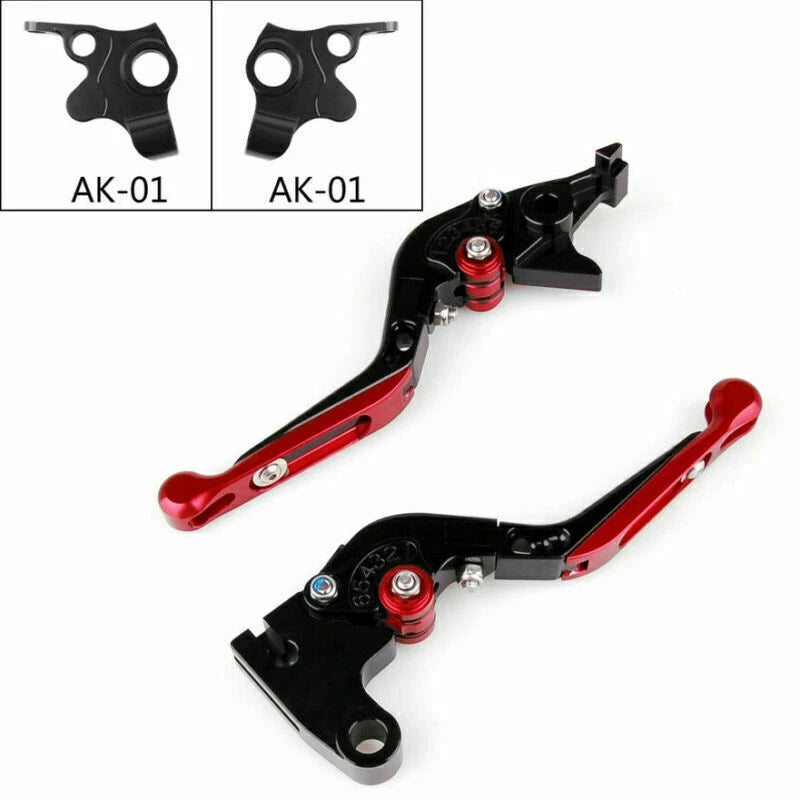 Adjustable Folding Brake Clutch Levers for Kymco AK550 (2017–2018) RED T9
