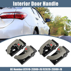 2 x Interior Door Handles for Hyundai Tucson (2005-2009) Black Beige
