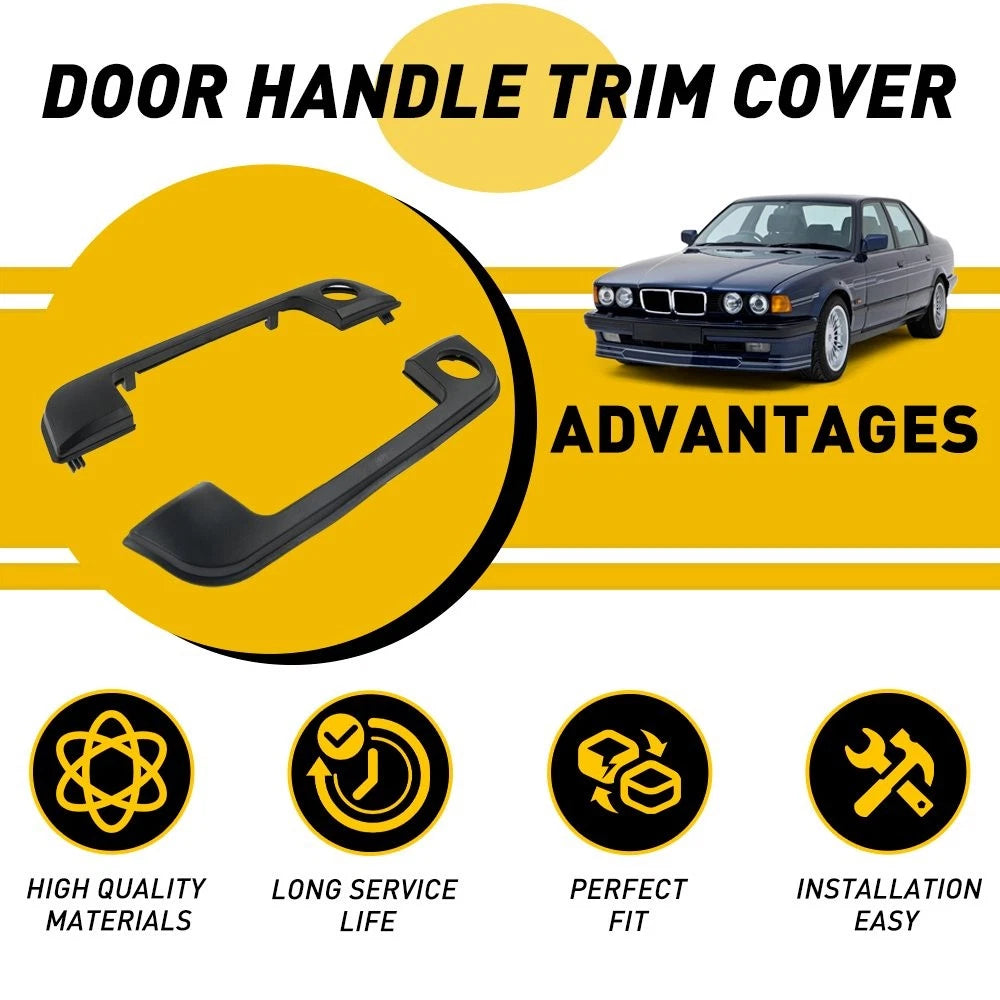 Set of 2 Exterior Door Handle Trim Covers for BMW E36 E34 Z3 323i (1986–1999)