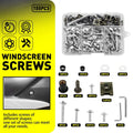 Silver Aluminum Fairing Bolt Kit for Honda CB1000R CBR600RR (2008–2023)