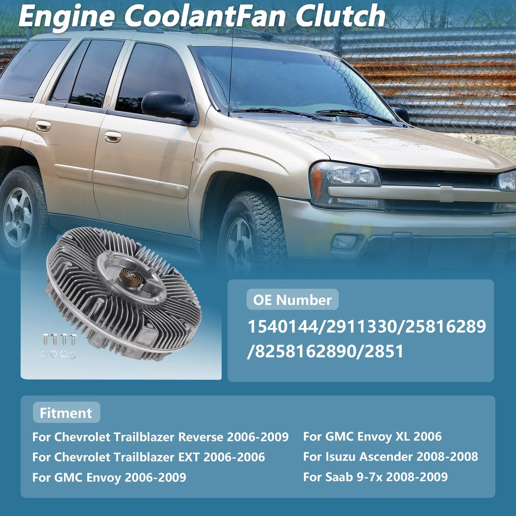 Engine Cooling Fan Clutch for Chevrolet Trailblazer (2006–2009) No.1540144