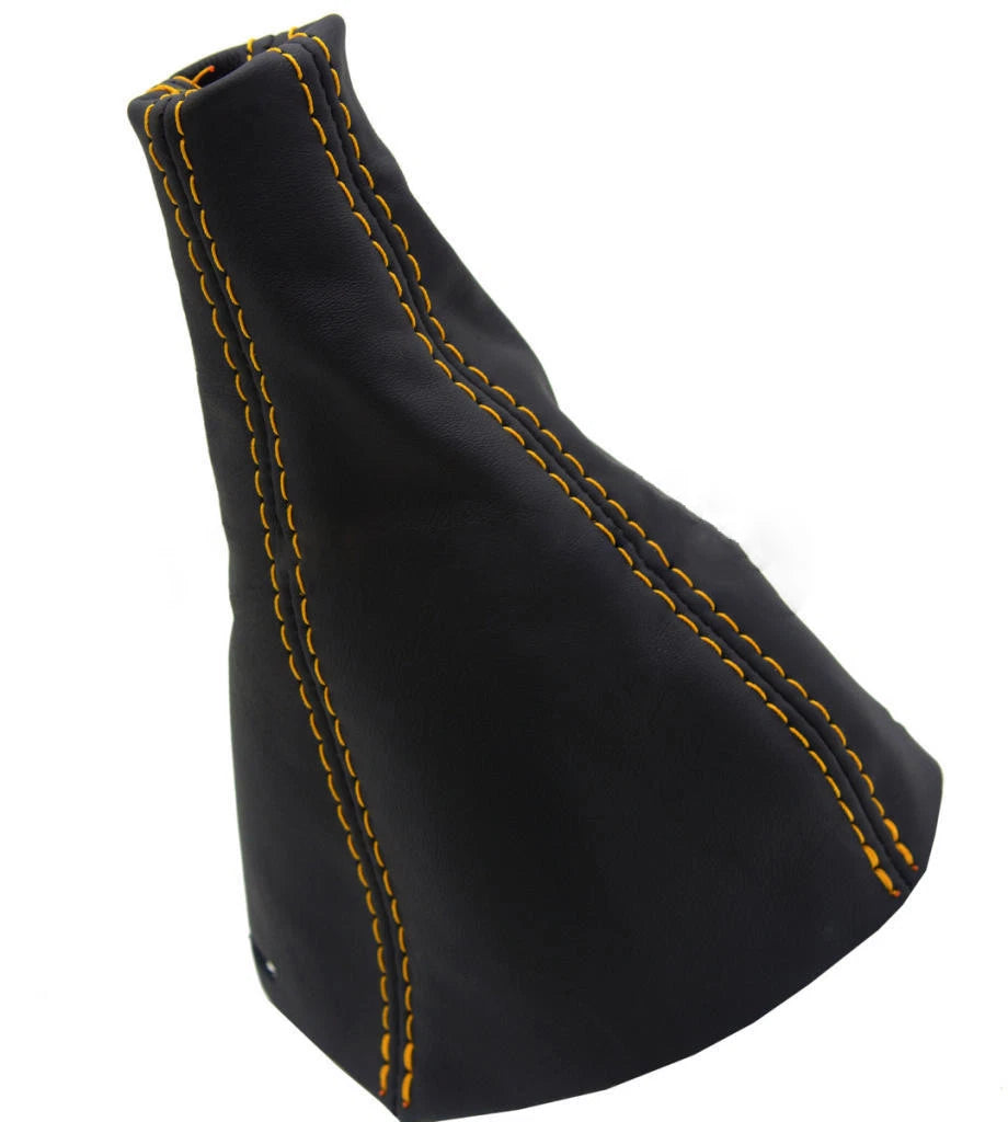 Manual Shift Boot for Chevrolet Cobalt (2005–2010) Yellow Stitch Vinyl Leather