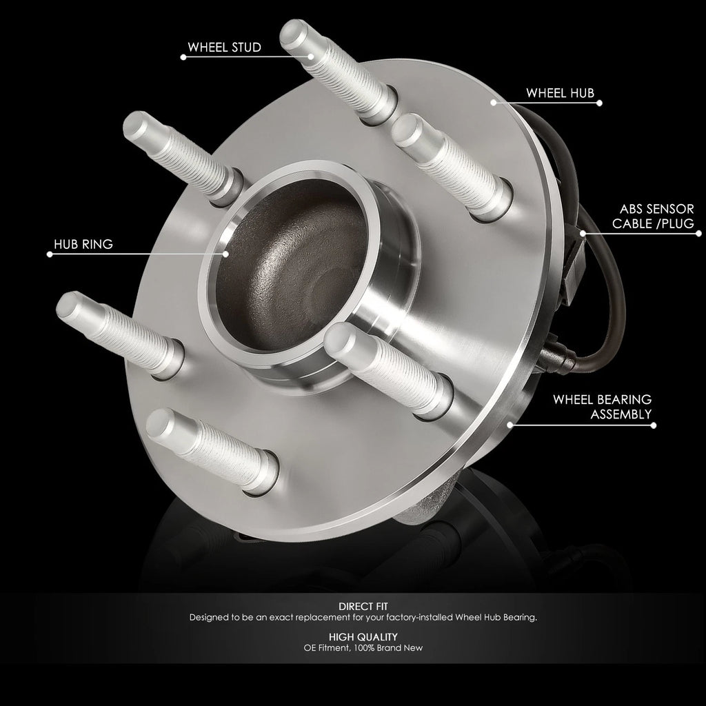 Front Left/Right Wheel Bearing Hub for Silverado Sierra Tahoe Yukon (1999–2006)