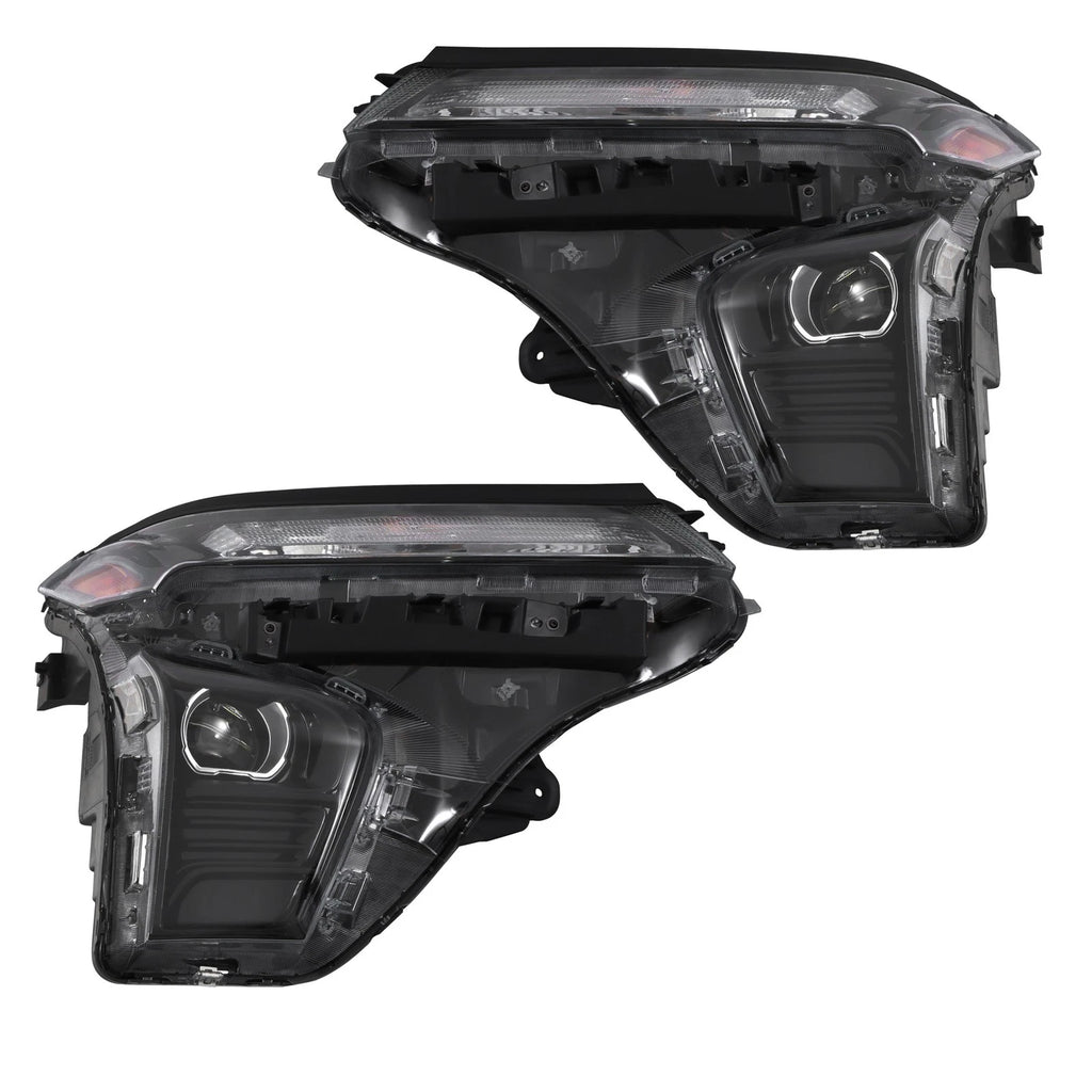 Set of 2 Black LED Headlights for Chevy Trax (2024–2025)