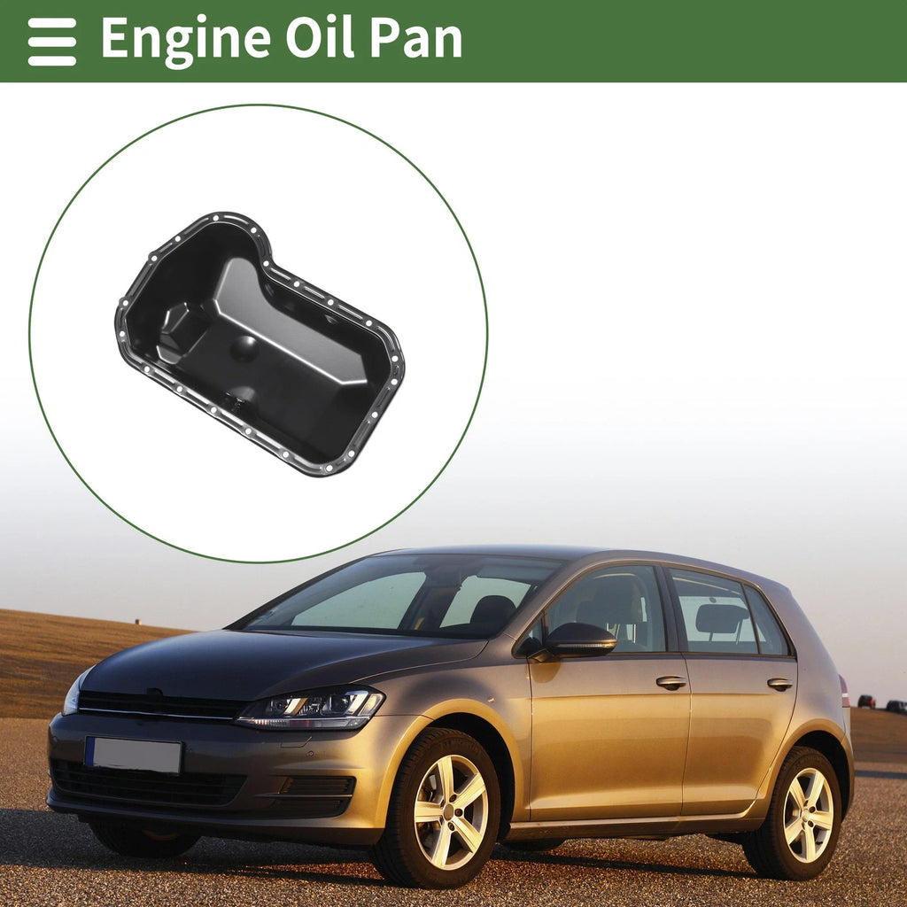 1 Pc Engine Oil Pan for Volkswagen Polo (1995–2001) No.049103601 Iron Black
