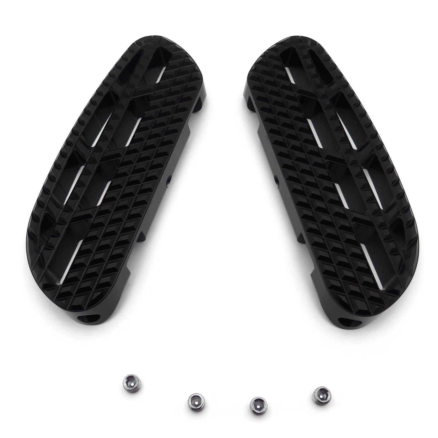 Black Dominator Passenger Footboard Knob for Harley Touring (1993–2019)