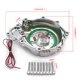Yellow LED Left Engine Stator Chrome Cover for Yamaha YZF-R6 (2006–2021)