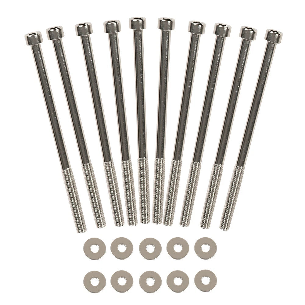 10Pcs Steel Intake Manifold Bolts for Camaro (LSX LS1 LS2 LS3 LS6)