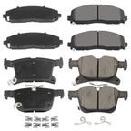 8pc Brake Pads Kit for Chrysler Grand Caravan (2021–2023) 1901 1589