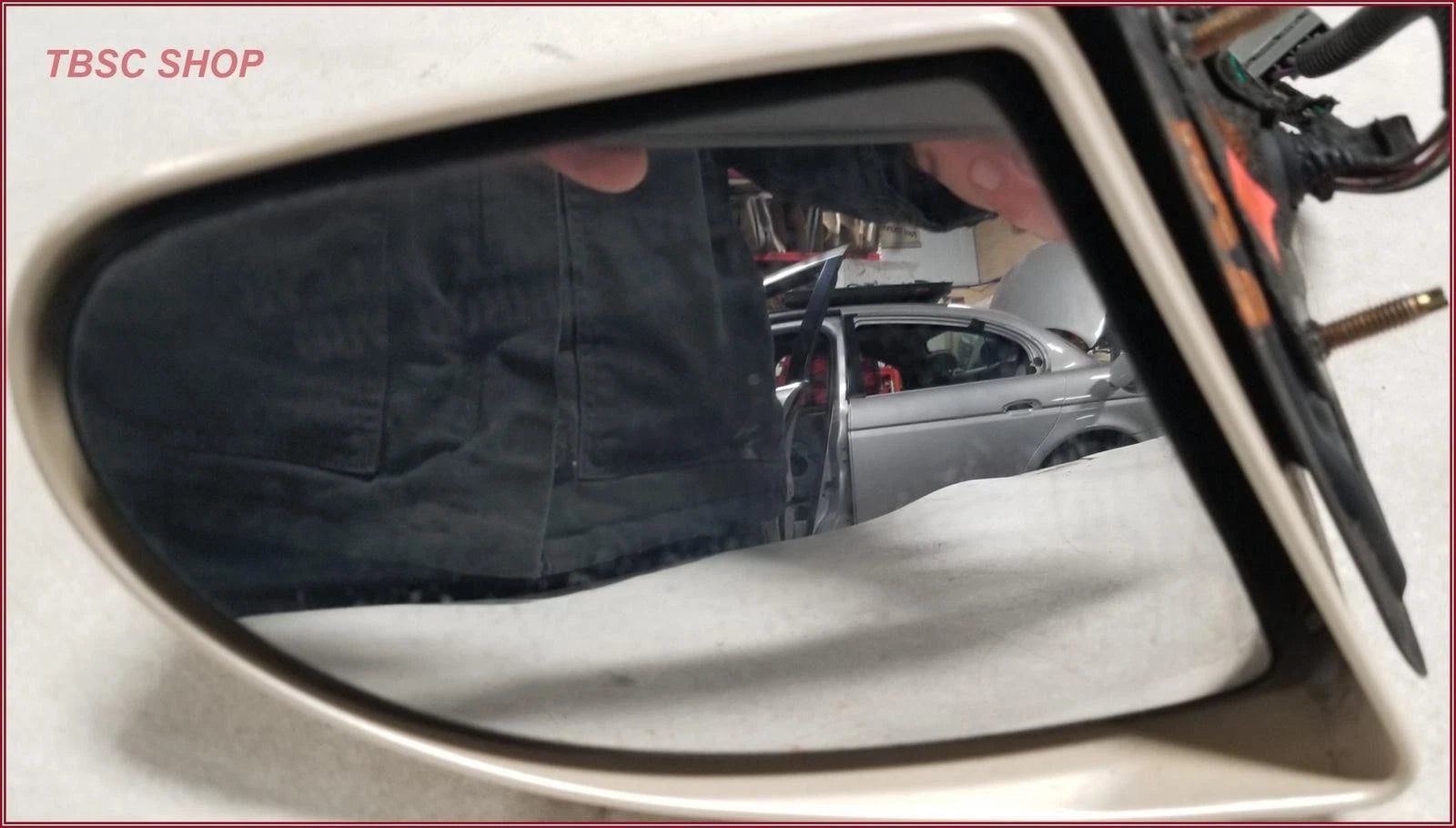 Mirror Assembly for Lincoln Mark VIII (1993–1996) Passenger Side White Opal