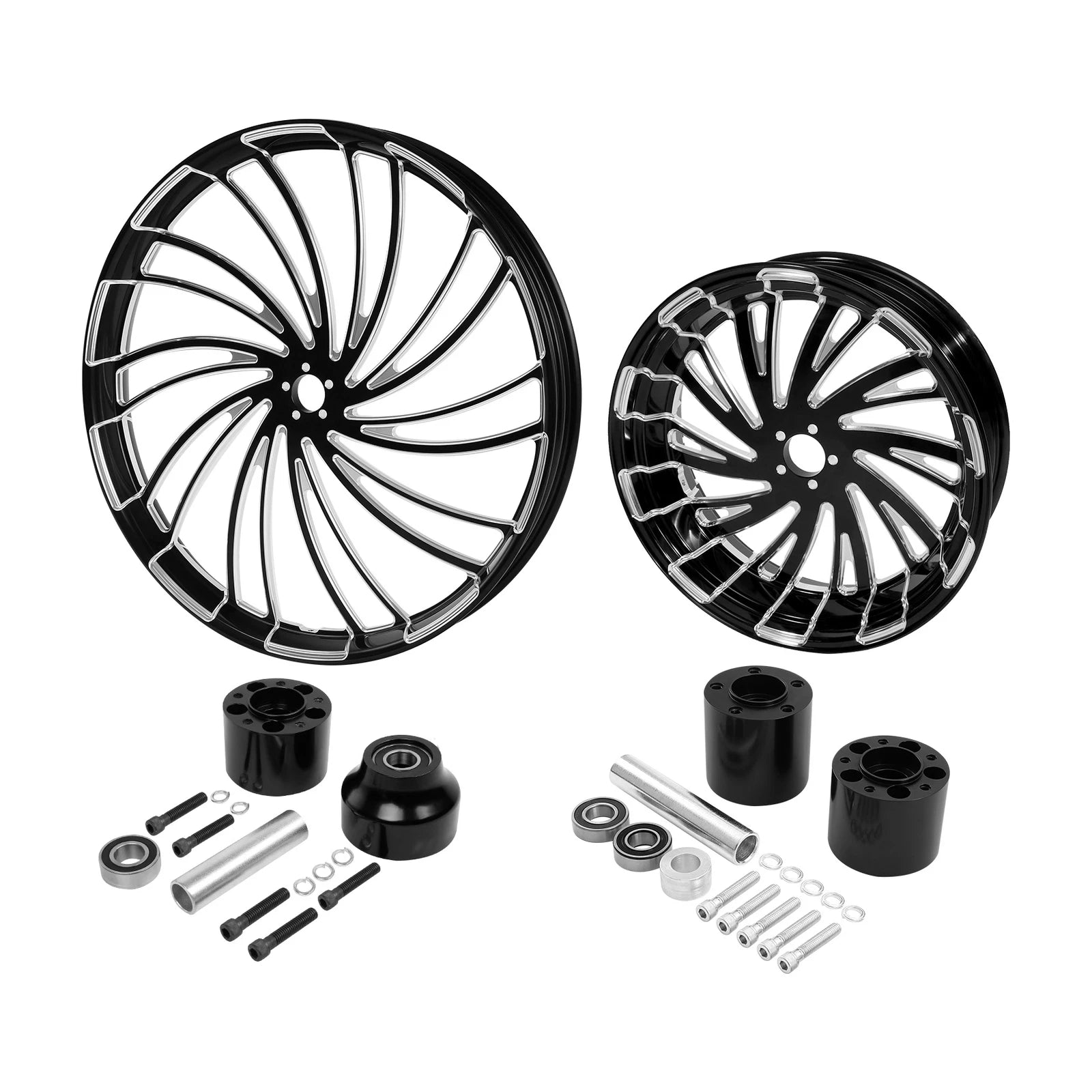 30" Front & 18" Rear Wheel Rim & Disc Hub for Harley Touring Road Glide (2009–2023)