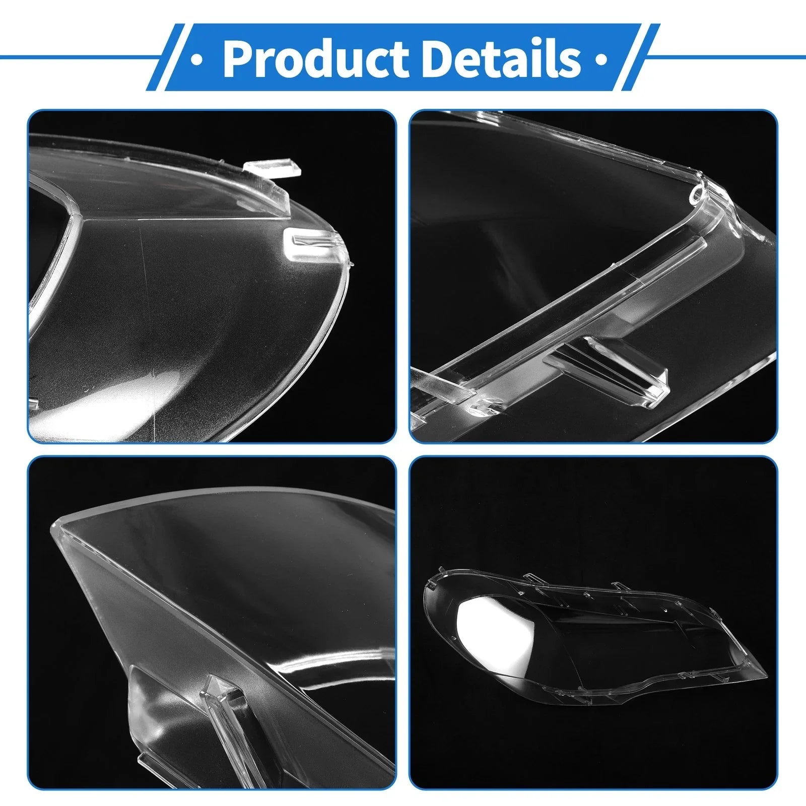 1 Pcs Front Left Headlight Lens Cover for BMW X5/E70 (2008-2013)