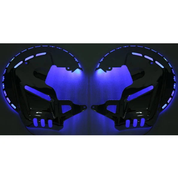 Brake Disc Rotors Covers LED Ring Blue Fire for Honda Goldwing 1800 (2001–2017)