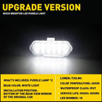 2X LED Side Mirror Towing Puddle Light for GMC Sierra, Chevy Silverado, Cadillac