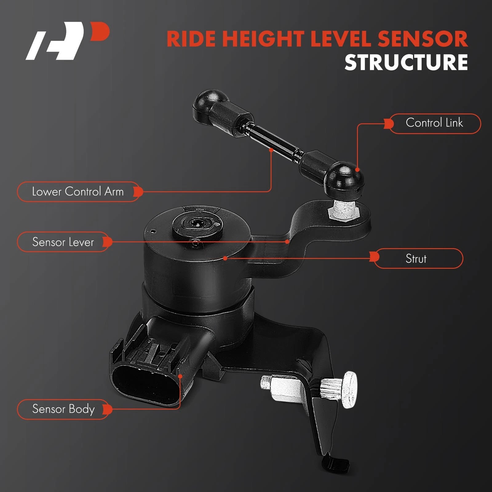2X Front Side Ride Height Level Sensor for Chevrolet Camaro (2016â2018)