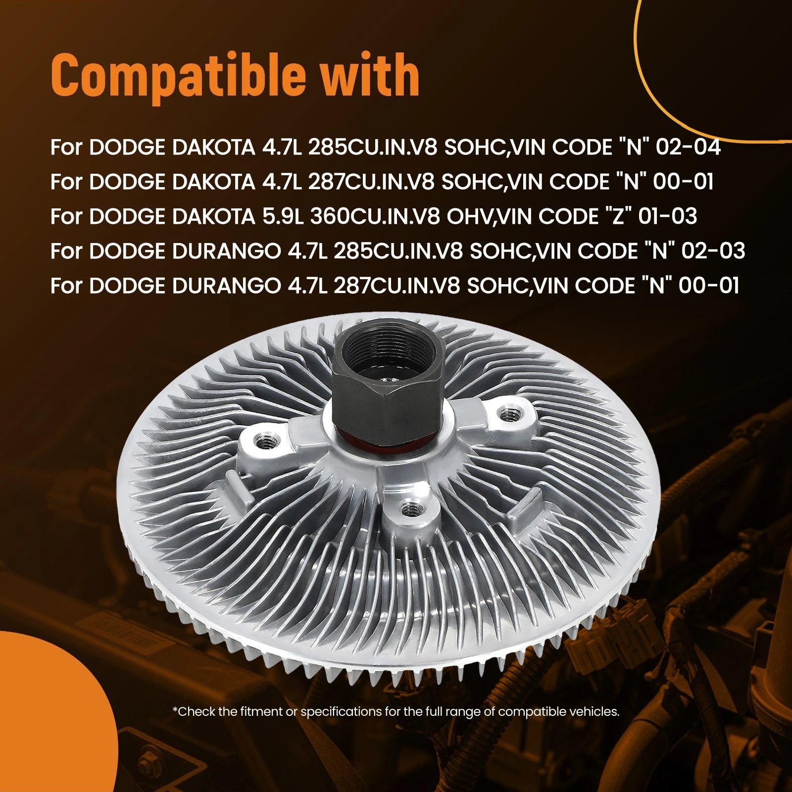 Fan Clutch Assembly for Dodge Durango/Ram 1500 (1997-2004)