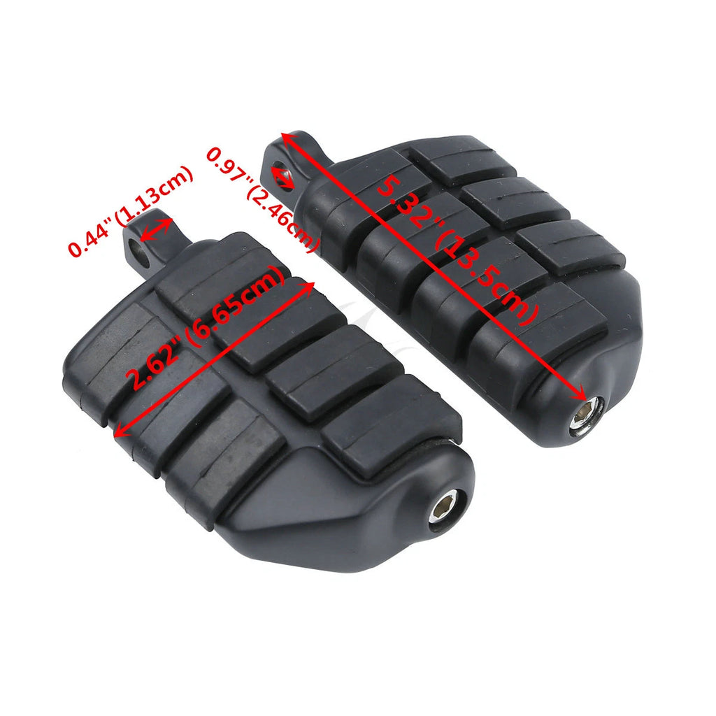 Pair Matte Black Foot Pegs for Harley Sportster XL 1200 883 (2004–2023)