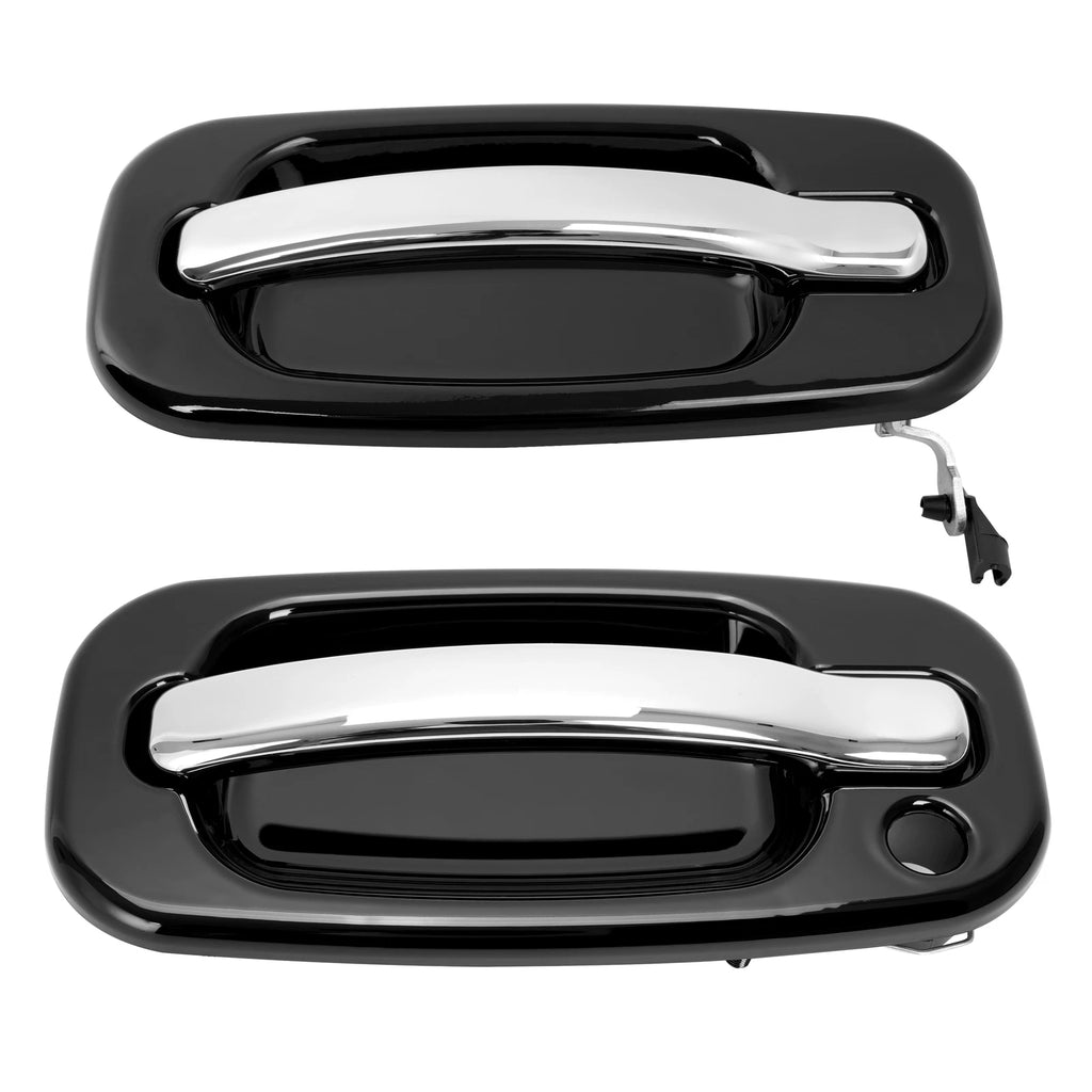 Set of 2 Chrome Front Exterior Door Handles for Chevrolet Silverado 1500 (1999–2006)