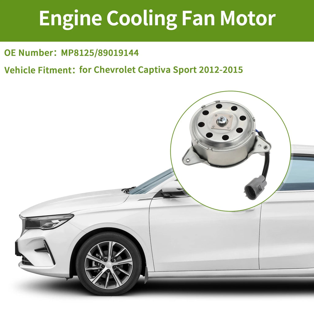 Radiator Fan Motor for Chevrolet Captiva Sport (2012–2015) MP8125/89019144